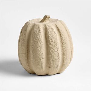 Crate&Barrel Medium Monroe Paper Mache Pumpkin